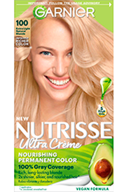 Extra Light Natural Blonde Hair Color Nutrisse Ultra Creme Nourishing Permanent Color - Garnier